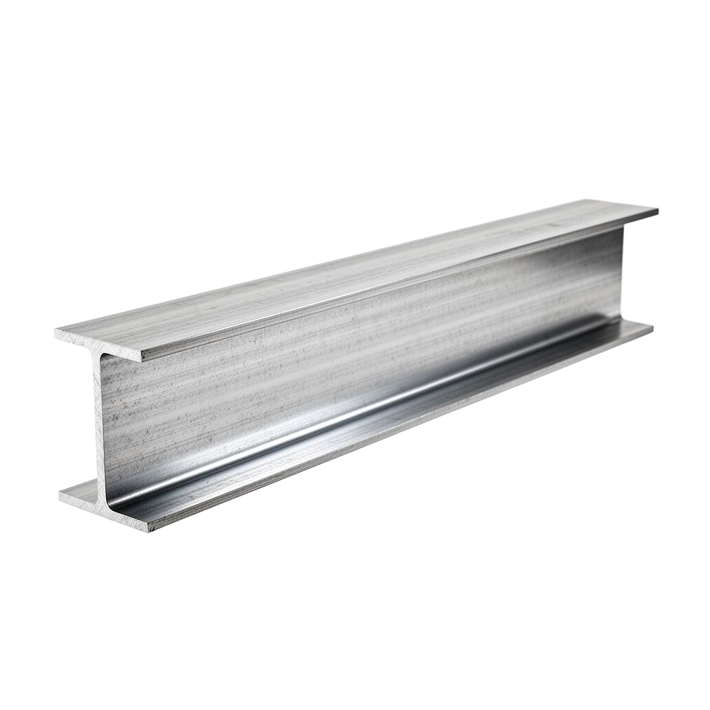 Bare structural steel beam